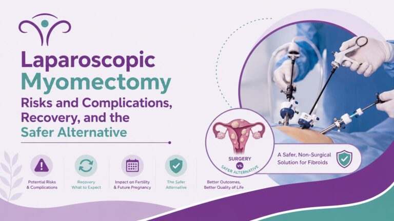 laparoscopic myomectomy risks and complications, Recovery, and the Safer Alternative